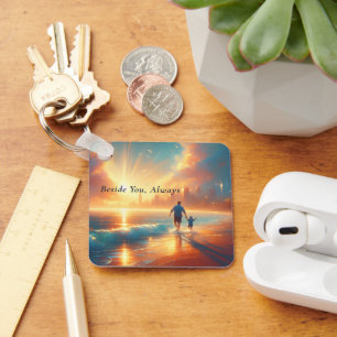Beside You Always - Personalised Keepsake Keychain