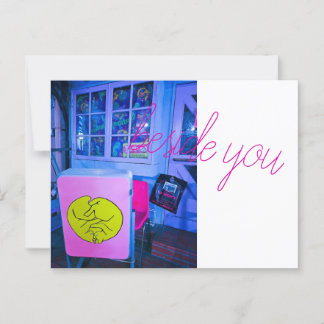 beside you postcard