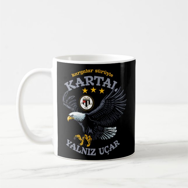 Besiktas - Kartal Yalniz Ucar Coffee Mug (Left)