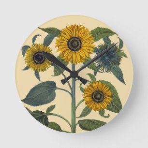 Besler: Sunflower Round Clock