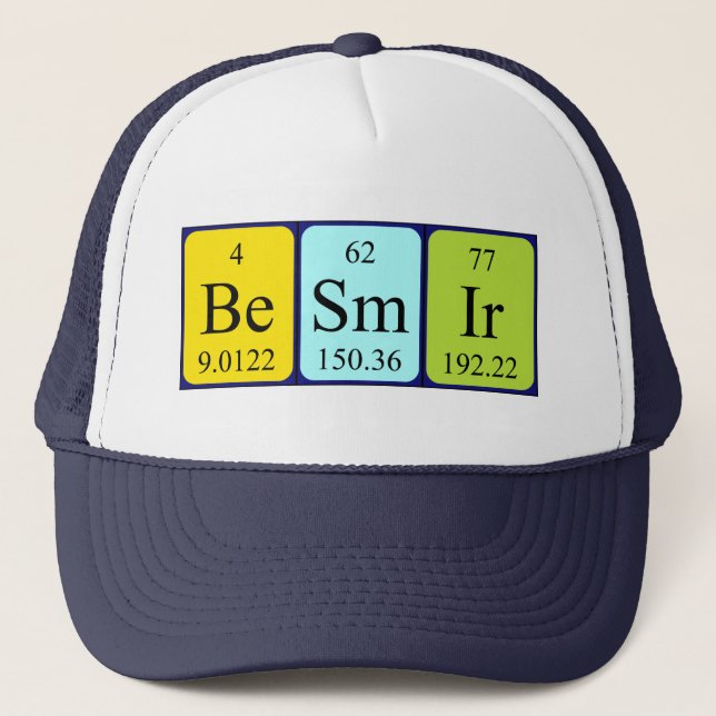 Besmir periodic table name hat (Front)