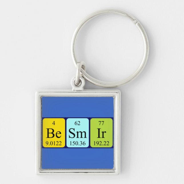 Besmir periodic table name keyring (Front)