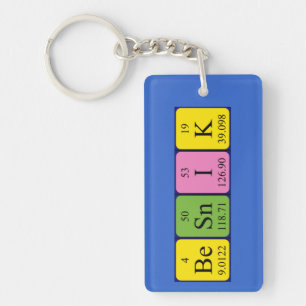Besnik periodic table name keyring