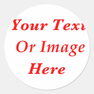 Bespoke Custom Classic Round Sticker