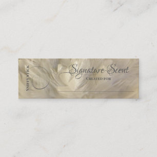 Bespoke fragrance personal scent sniff note mix mi mini business card