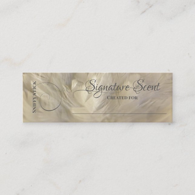 Bespoke fragrance personal scent sniff note mix mi mini business card (Front)