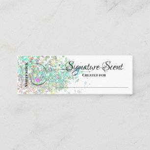 Bespoke fragrance personal scent sniff note mix mini business card