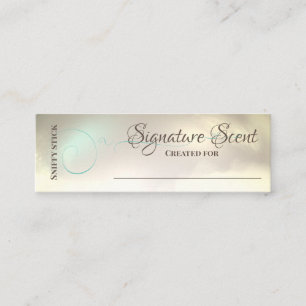 Bespoke fragrance personal scent sniff note mix mini business card