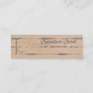 Bespoke fragrance personal scent sniff note mix mini business card