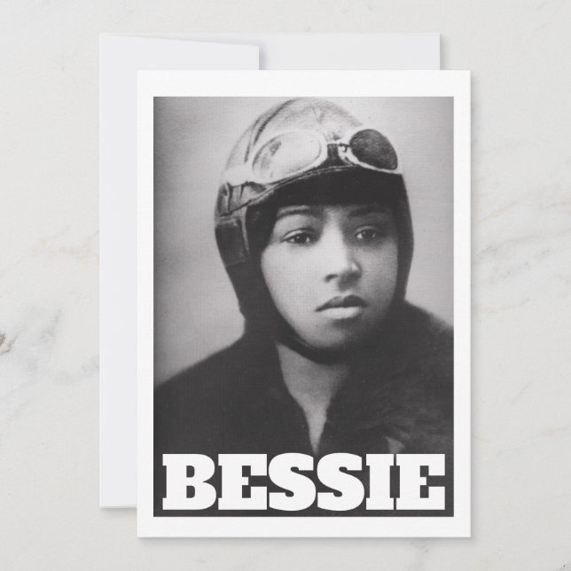 Bessie Coleman - Aviation Pioneer Thank You Card (Front)