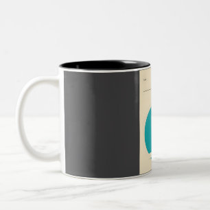 Bessie Lake Erie Vintage Cryptid Poster Two-Tone Coffee Mug