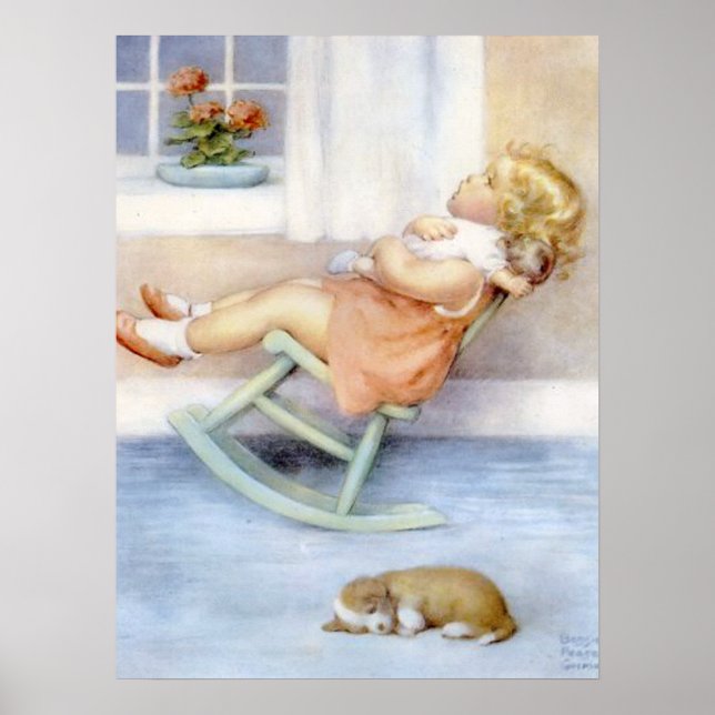 Bessie Pease Guttman Adorable Little Toddler Girl Poster (Front)