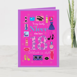 Best 18th birthday card for a glamourous niece