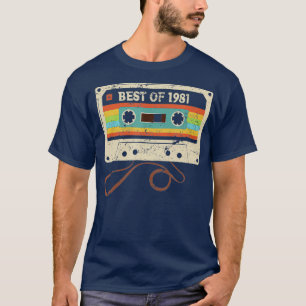 Best 1981 Vintage 40th Birthday 40 Year Old Gift T-Shirt