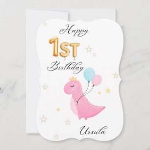 Best 1 year happy birthday Flat Card for your kids