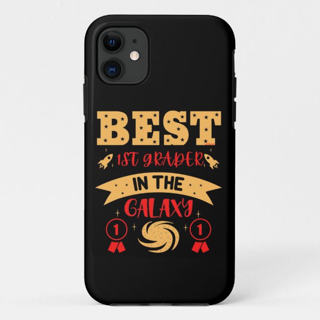 BEST 1ST GRADER IN THE GALAXY funny cute           Case-Mate iPhone Case (Back)