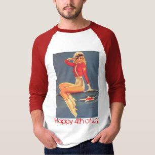 BEST 4TH of JULY T-SHIRTS - PIN-UP GIRLS - SALUTE