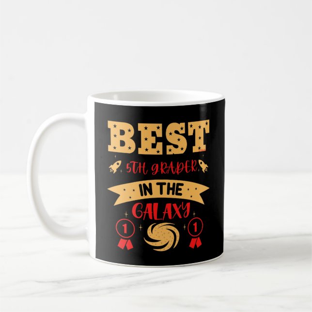 BEST 5TH GRADER IN THE GALAXY funny cute           Coffee Mug (Left)