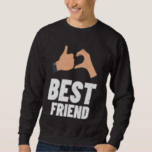 Best a Friend National Friendships Day Vintage BFF Sweatshirt
