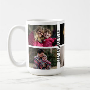 Best Abuela Ever 6 Photo Custom Collage Grandma Coffee Mug