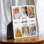 Best Abuela Ever - Grandchildren Photo Collage Plaque<br><div class="desc">Celebrate the "Best Abuela Ever" with this personalised Grandchildren Photo Collage Plaque. This heartfelt gift showcases a beautifully arranged collage of cherished photos capturing special moments, complemented by a loving message. Crafted from high-quality materials with an elegant finish, it's perfect for displaying at home as a cherished keepsake. Ideal for...</div>