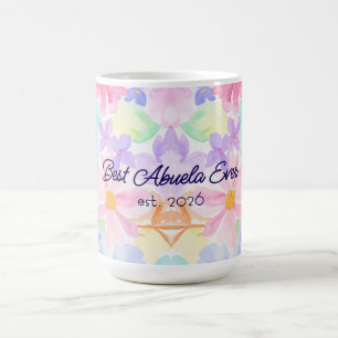 Best Abuela Mother's Day Watercolor Floral  Coffee Mug