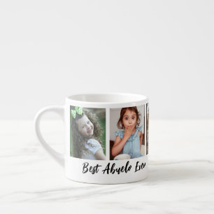 Best Abuelo Ever Grandchildren 5 Photo Collage Espresso Cup
