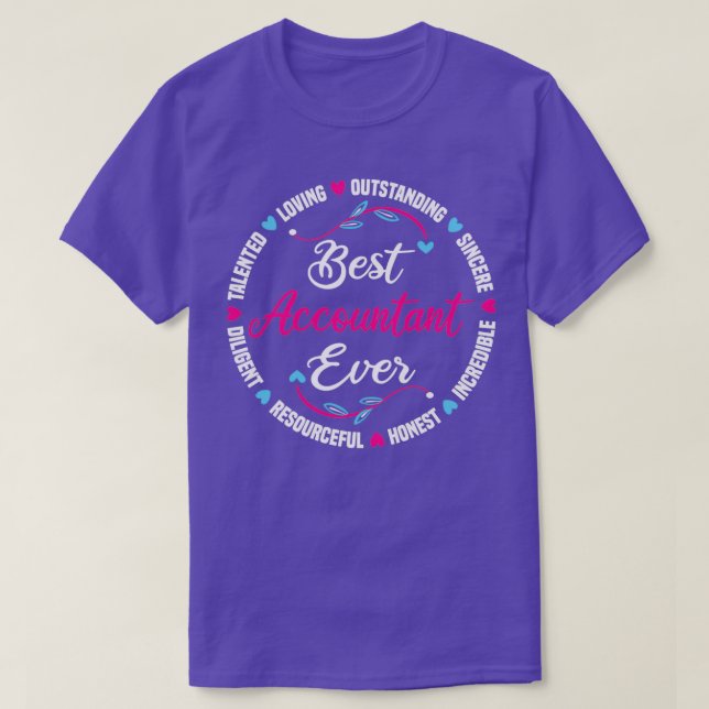 Best Accountant Ever Accounting T-Shirt (Design Front)