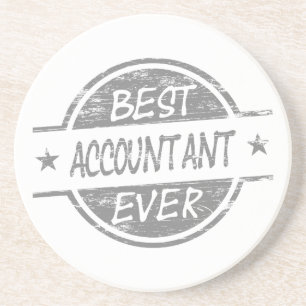 Best Accountant Ever Grey Coaster