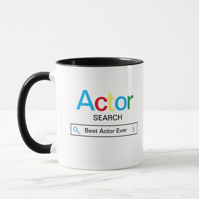 Best Actor Ever Search engine Result  Mug (Left)