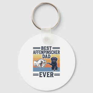 Best Affenpinscher Dad Ever Vintage Dog Shirt_1 Key Ring