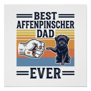 Best Affenpinscher Dad Ever Vintage Dog Shirt_1 Poster