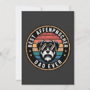 Best Affenpnscher Dad Ever Funny Dog  Invitation