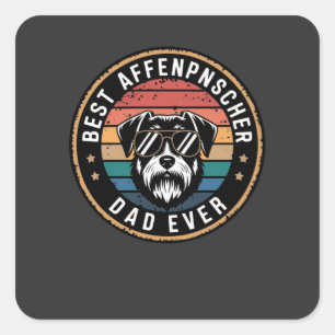 Best Affenpnscher Dad Ever Funny Dog Square Sticker