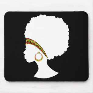 Best African American Kente Natural Hair Cloth Wom Mouse Mat