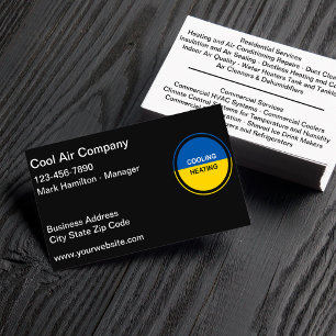 Best Air Conditioning And Heating  Business Card