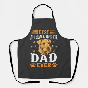 Best Airedale Terrier Dad Ever Dog Lover Apron