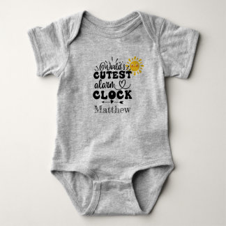 Best Alarm Clock Baby Bodysuit