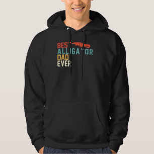 Best Alligator Dad Ever Retro Vintage Hoodie