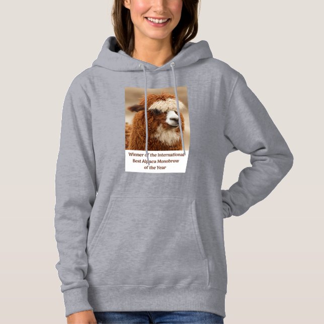 Best Alpaca Monobrow Hoodie (Front)