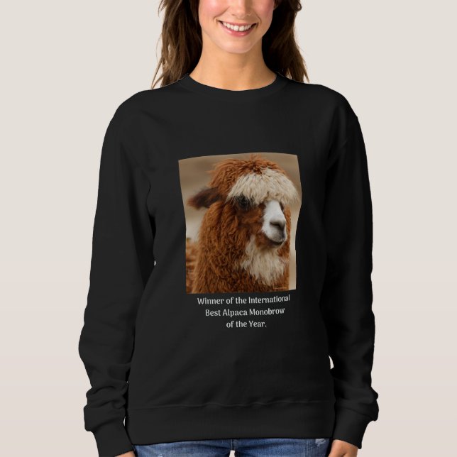 Best Alpaca Monobrow Sweatshirt (Front)