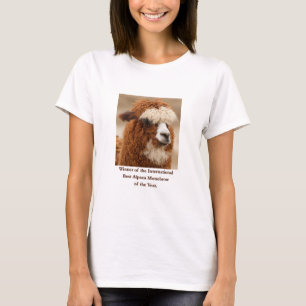 Best Alpaca Monobrow T-Shirt