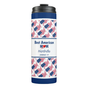 Best American Mum USA FLAG Thermal Tumbler