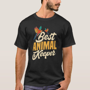 Best Animal Keeper Graphic Animal Lover Zoo Keeper T-Shirt