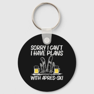 Best Apres Ski Art For Men Women Skiing Skier Wint Key Ring
