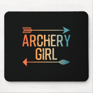 Best Archery Art For Girls Women Crossbow Bow Hunt Mouse Mat