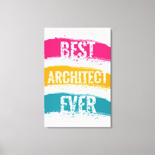 Best Architect Ever Canvas Print