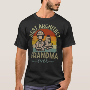 Best Architect Grandma Ever Retro Mother's Day T-Shirt