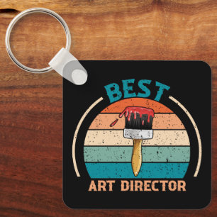 Best Art Director - Retro Style Keychain