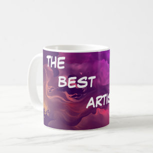 Best artist ever velvet watercolor coffee mug